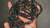 Black Opal Smooth Round Beads AAA Black Opal Beads 4-6mm Black Opal Round Beads 16 Inch Smooth Black Opal Fire Black Opal Strands