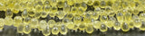 Natural Lemon Quartz Faceted Drops 4*6mm Lemon Quartz Drops AAA Lemon Quartz Drop Side Drill Lemon Drops Lemon Quartz Briolette