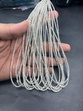 AAAA+ White Diamond Faceted Rondelle Beads 1.5-2mm White Diamond Beads Rondelle White Diamond Natural White Diamond Bead Minimalist